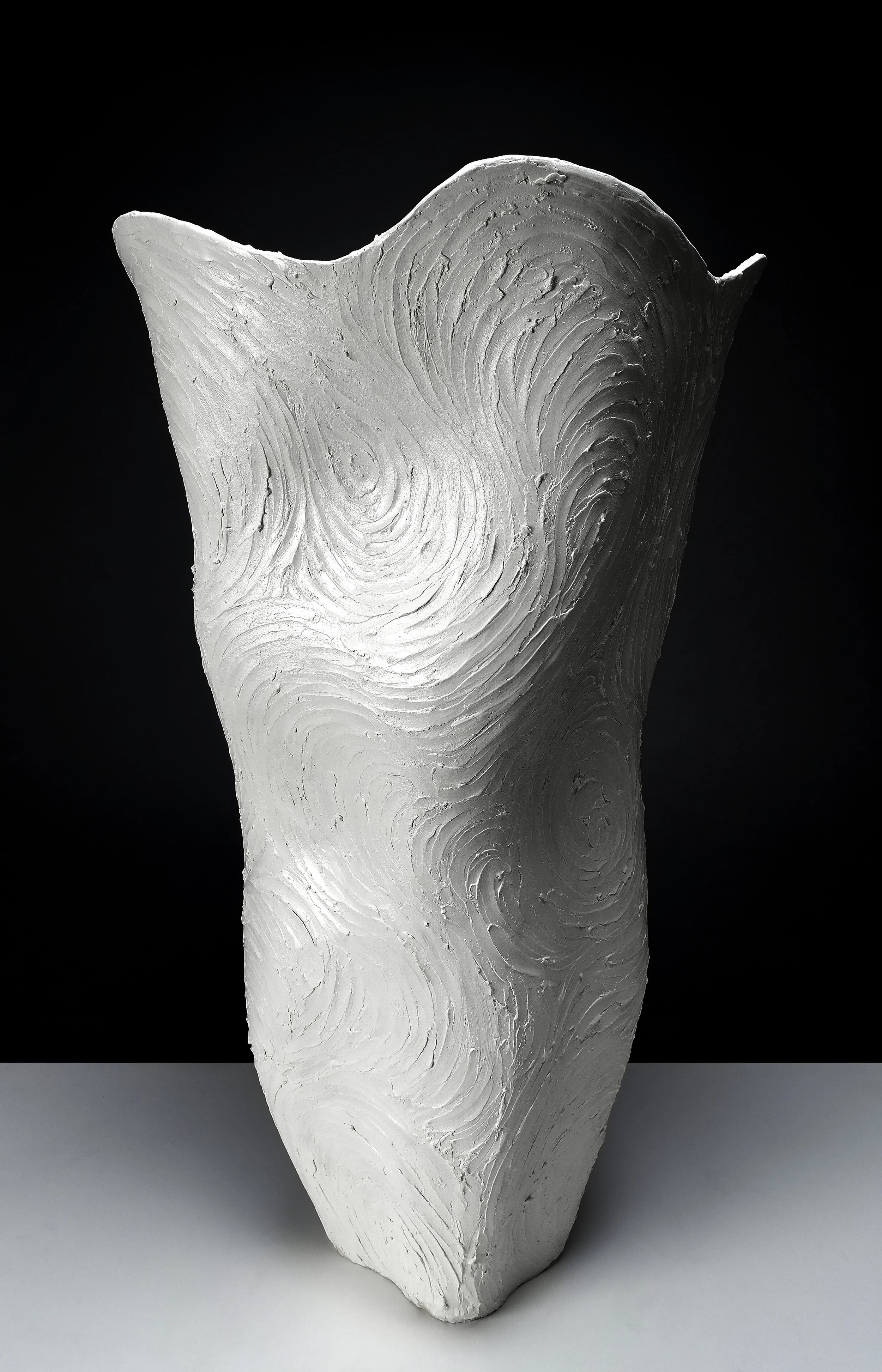 Textured Vessel in White - No 120 — Beverly Morrison